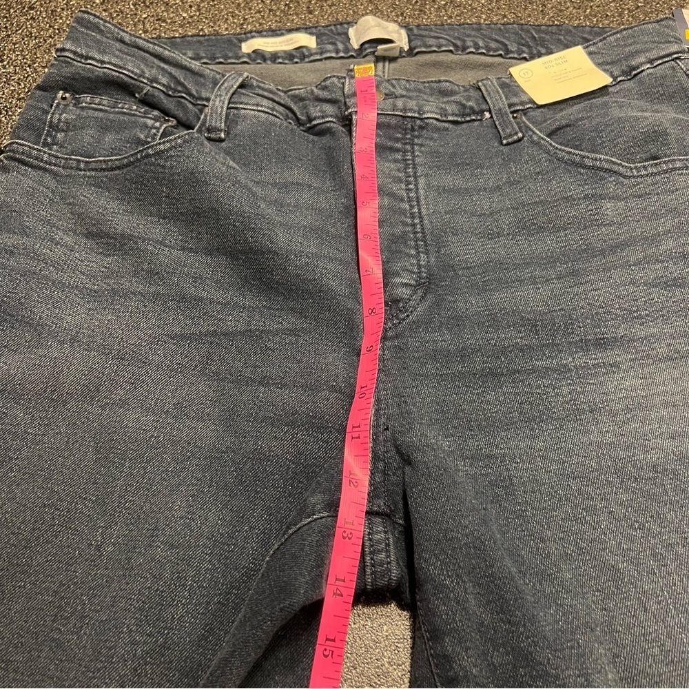 NWT- Universal Thread Women's Mid Rise 80s Slim Dark Wash Ankle Jeans size 17 - Picture 7 of 14